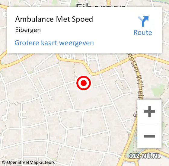 Locatie op kaart van de 112 melding: Ambulance Met Spoed Naar Eibergen op 23 maart 2024 00:11