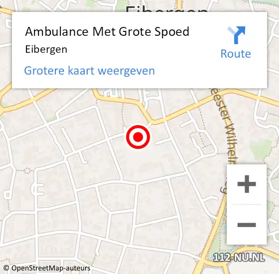 Locatie op kaart van de 112 melding: Ambulance Met Grote Spoed Naar Eibergen op 23 maart 2024 12:59