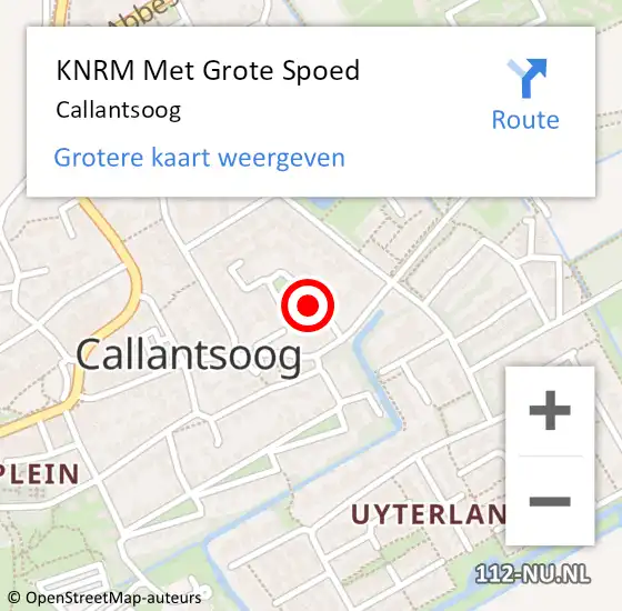 Locatie op kaart van de 112 melding: KNRM Met Grote Spoed Naar Callantsoog op 23 maart 2024 17:27