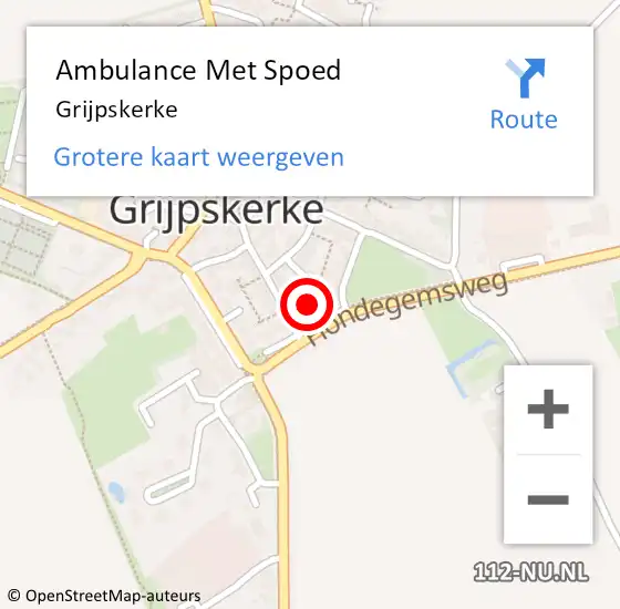 Locatie op kaart van de 112 melding: Ambulance Met Spoed Naar Grijpskerke op 25 maart 2024 17:34