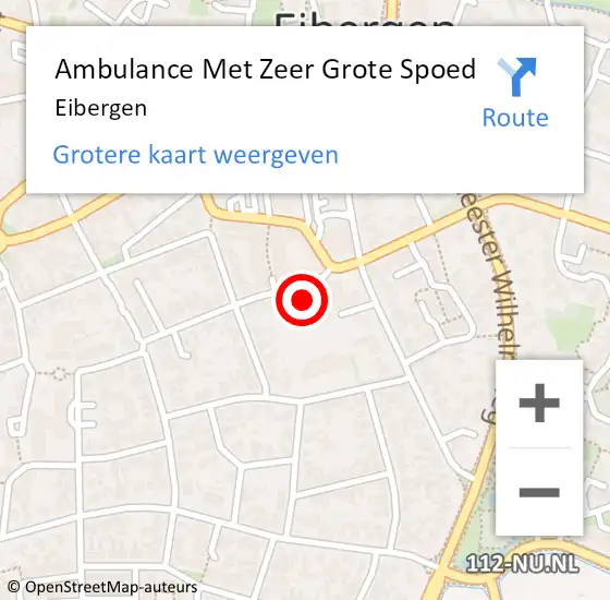 Locatie op kaart van de 112 melding: Ambulance Met Zeer Grote Spoed Naar Eibergen op 26 maart 2024 12:44