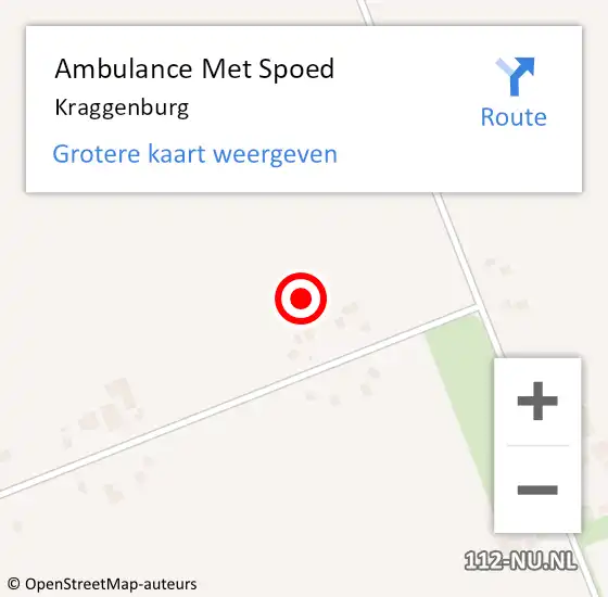 Locatie op kaart van de 112 melding: Ambulance Met Spoed Naar Kraggenburg op 27 maart 2024 13:40