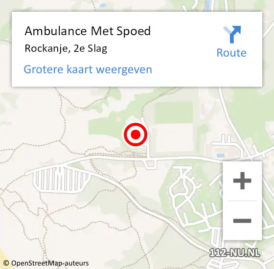 Locatie op kaart van de 112 melding: Ambulance Met Spoed Naar Rockanje, 2e Slag op 28 maart 2024 17:38