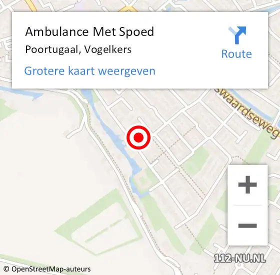 Locatie op kaart van de 112 melding: Ambulance Met Spoed Naar Poortugaal, Vogelkers op 29 maart 2024 08:28