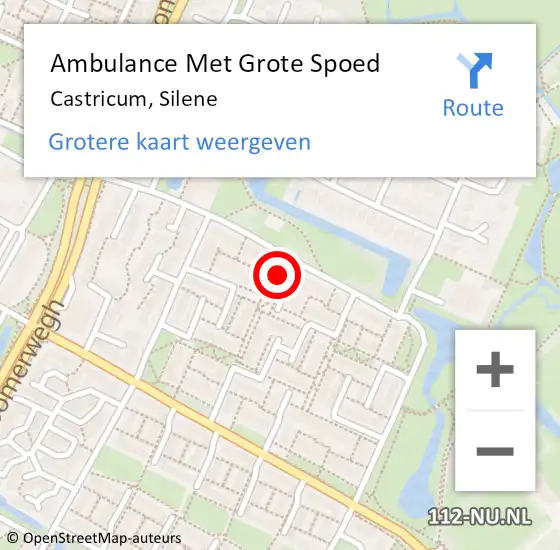 Locatie op kaart van de 112 melding: Ambulance Met Grote Spoed Naar Castricum, Silene op 30 maart 2024 09:41