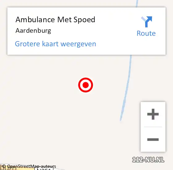 Locatie op kaart van de 112 melding: Ambulance Met Spoed Naar Aardenburg op 3 april 2024 08:28