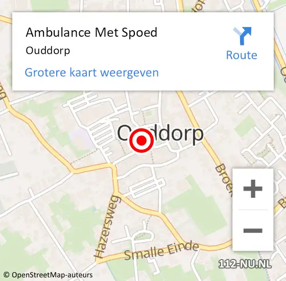 Locatie op kaart van de 112 melding: Ambulance Met Spoed Naar Ouddorp op 7 april 2024 11:42