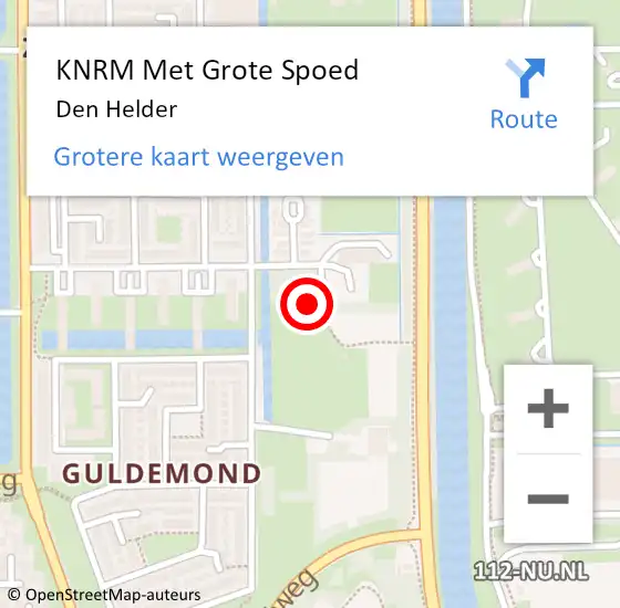 Locatie op kaart van de 112 melding: KNRM Met Grote Spoed Naar Den Helder op 8 april 2024 17:09