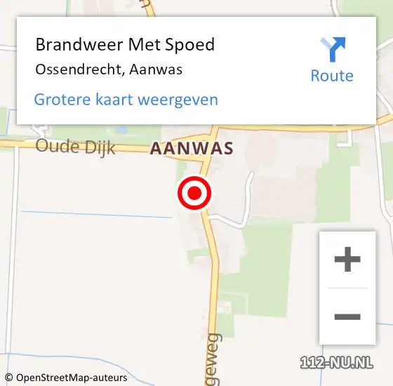 Locatie op kaart van de 112 melding: Brandweer Met Spoed Naar Ossendrecht, Aanwas op 9 april 2024 03:10