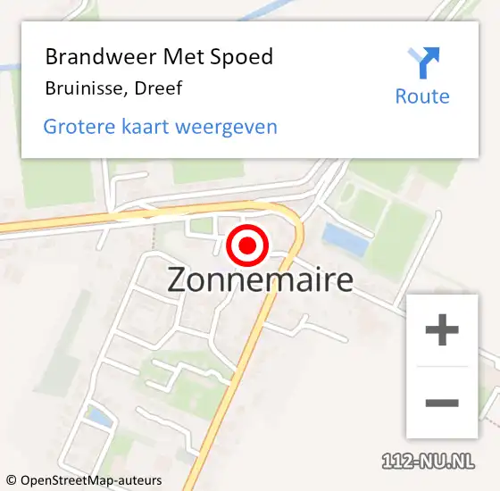 Locatie op kaart van de 112 melding: Brandweer Met Spoed Naar Bruinisse, Dreef op 12 april 2024 04:50