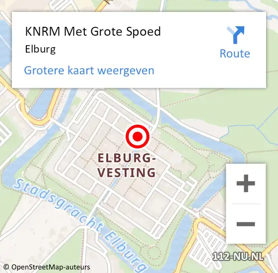 Locatie op kaart van de 112 melding: KNRM Met Grote Spoed Naar Elburg op 12 april 2024 12:25