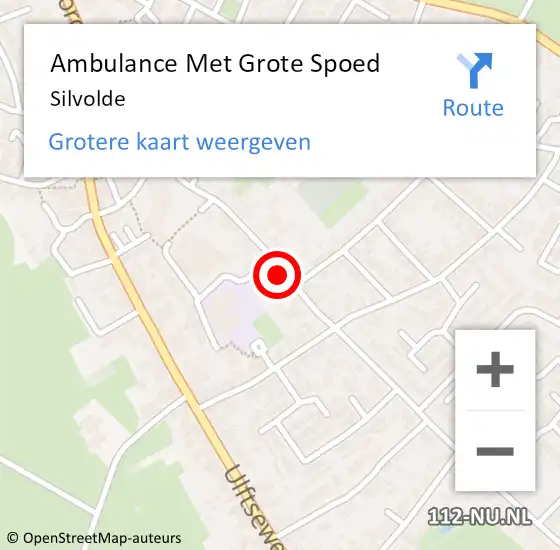 Locatie op kaart van de 112 melding: Ambulance Met Grote Spoed Naar Silvolde op 14 april 2024 09:07
