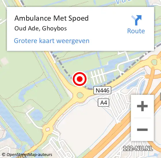 Locatie op kaart van de 112 melding: Ambulance Met Spoed Naar Oud Ade, Ghoybos op 14 april 2024 14:13