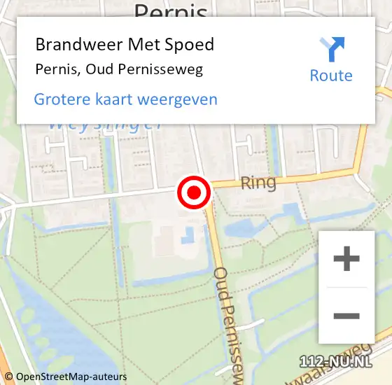 Locatie op kaart van de 112 melding: Brandweer Met Spoed Naar Pernis, Oud Pernisseweg op 14 april 2024 18:12