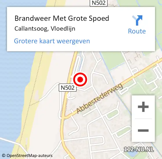 Locatie op kaart van de 112 melding: Brandweer Met Grote Spoed Naar Callantsoog, Vloedlijn op 15 april 2024 06:39