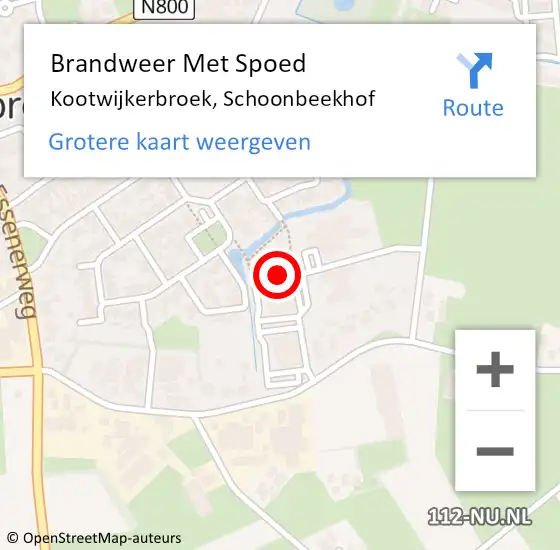 Locatie op kaart van de 112 melding: Brandweer Met Spoed Naar Kootwijkerbroek, Schoonbeekhof op 15 april 2024 07:40
