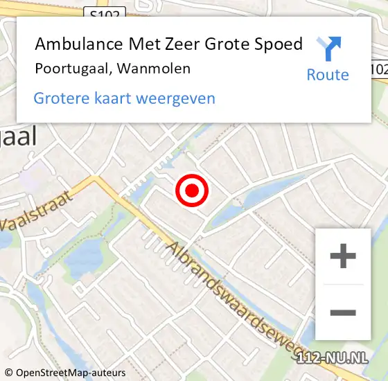 Locatie op kaart van de 112 melding: Ambulance Met Zeer Grote Spoed Naar Poortugaal, Wanmolen op 16 april 2024 05:38