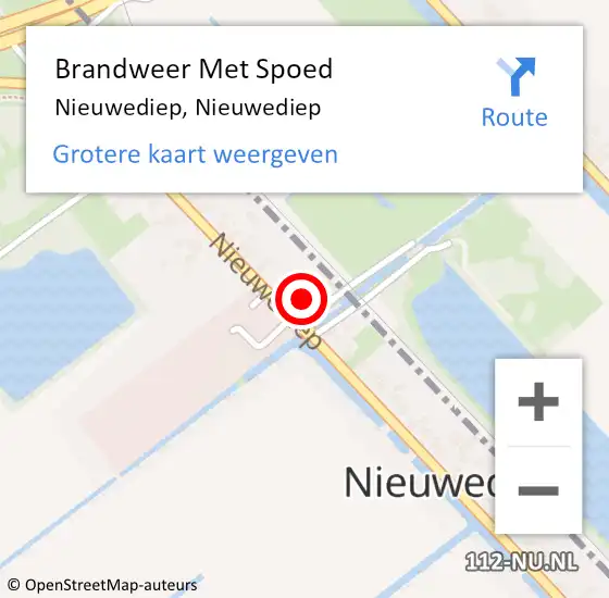 Locatie op kaart van de 112 melding: Brandweer Met Spoed Naar Nieuwediep, Nieuwediep op 23 april 2024 21:06