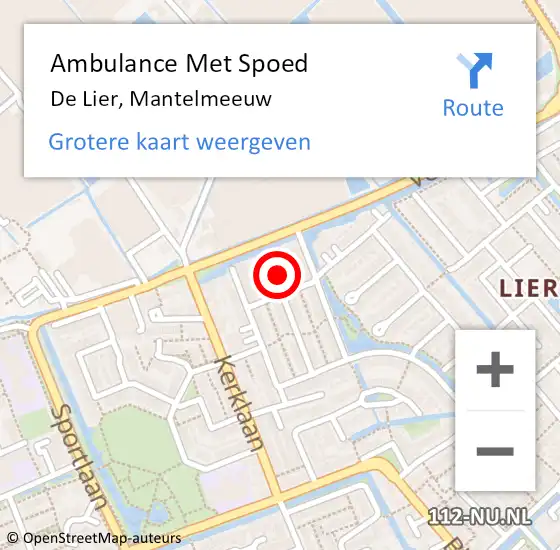 Locatie op kaart van de 112 melding: Ambulance Met Spoed Naar De Lier, Mantelmeeuw op 26 april 2024 03:19