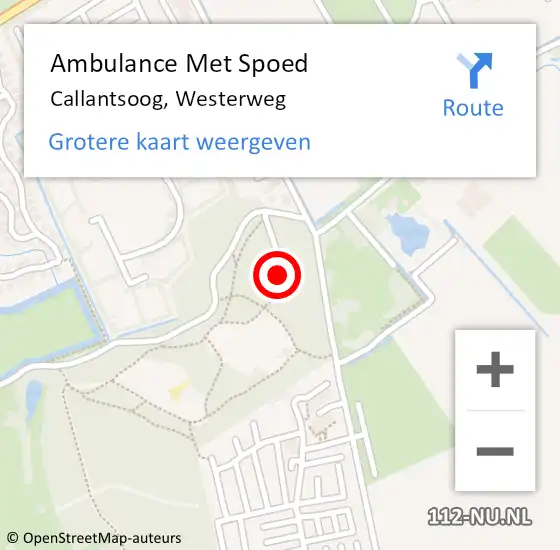 Locatie op kaart van de 112 melding: Ambulance Met Spoed Naar Callantsoog, Westerweg op 26 april 2024 14:32