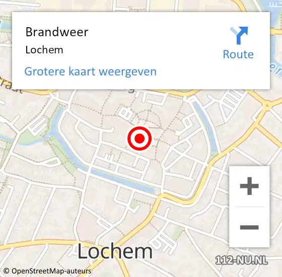 Locatie op kaart van de 112 melding: Brandweer Lochem op 26 april 2024 16:36
