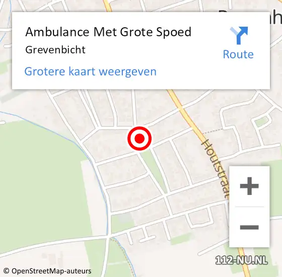 Locatie op kaart van de 112 melding: Ambulance Met Grote Spoed Naar Grevenbicht op 3 oktober 2014 20:36