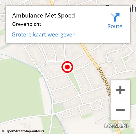 Locatie op kaart van de 112 melding: Ambulance Met Spoed Naar Grevenbicht op 31 oktober 2014 05:02