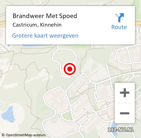 Locatie op kaart van de 112 melding: Brandweer Met Spoed Naar Castricum, Kinnehin op 10 september 2013 20:43