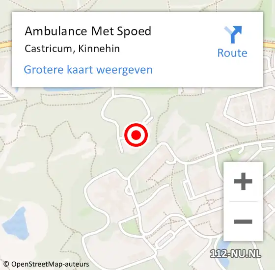 Locatie op kaart van de 112 melding: Ambulance Met Spoed Naar Castricum, Kinnehin op 5 februari 2015 00:50