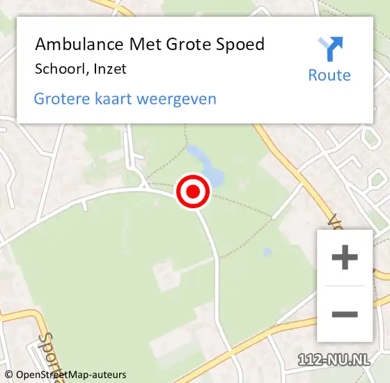Locatie op kaart van de 112 melding: Ambulance Met Grote Spoed Naar Schoorl, Inzet op 25 februari 2015 15:35