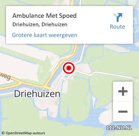 Locatie op kaart van de 112 melding: Ambulance Met Spoed Naar Driehuizen, Driehuizen op 22 maart 2015 09:07