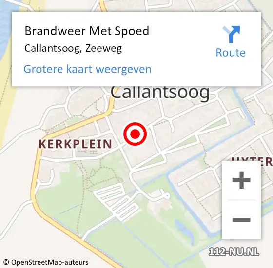Locatie op kaart van de 112 melding: Brandweer Met Spoed Naar Callantsoog, Zeeweg op 4 november 2013 04:26