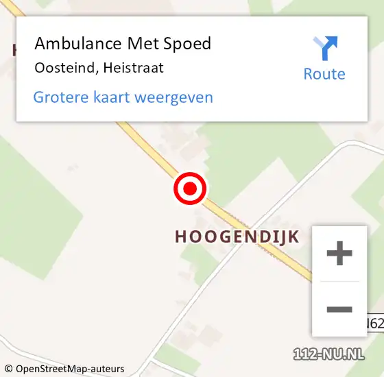 Locatie op kaart van de 112 melding: Ambulance Met Spoed Naar Heistraat op 14 juni 2015 19:25