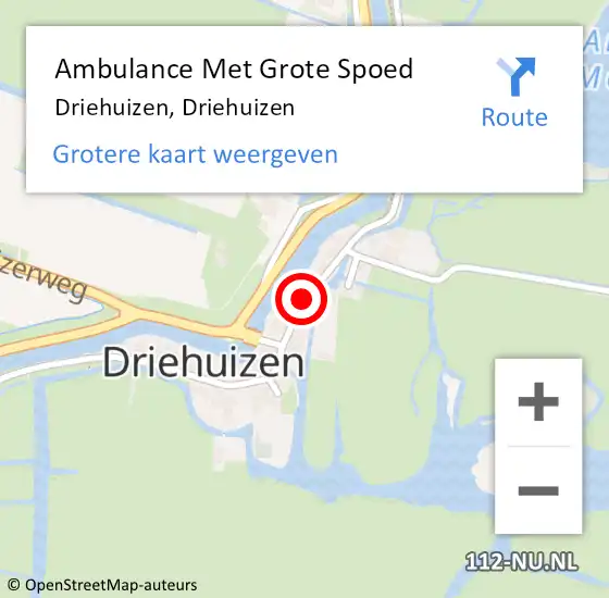 Locatie op kaart van de 112 melding: Ambulance Met Grote Spoed Naar Driehuizen, Driehuizen op 31 oktober 2015 11:42