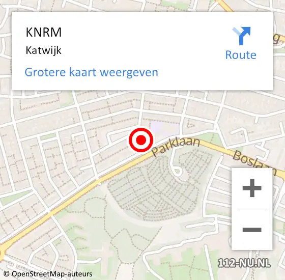 Locatie op kaart van de 112 melding: KNRM Katwijk op 3 mei 2016 17:48