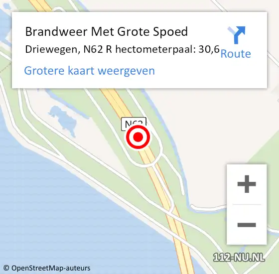 Locatie op kaart van de 112 melding: Brandweer Met Grote Spoed Naar Driewegen, Westerscheldetunnelweg op 15 juli 2016 11:50