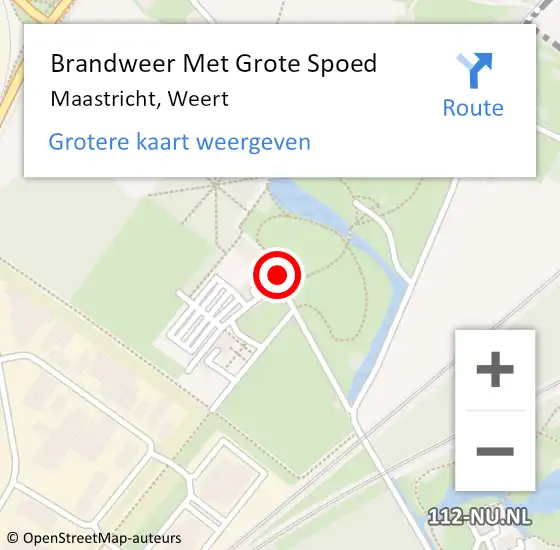 Locatie op kaart van de 112 melding: Brandweer Met Grote Spoed Naar Maastricht, Weert op 9 augustus 2016 06:45