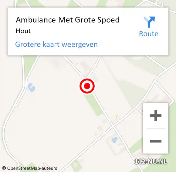 Locatie op kaart van de 112 melding: Ambulance Met Grote Spoed Naar Kessel, Hout op 1 oktober 2016 05:32