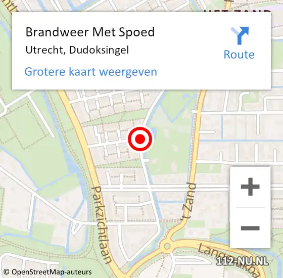 Locatie op kaart van de 112 melding: Brandweer Met Spoed Naar Utrecht, Dudoksingel op 3 oktober 2016 20:28