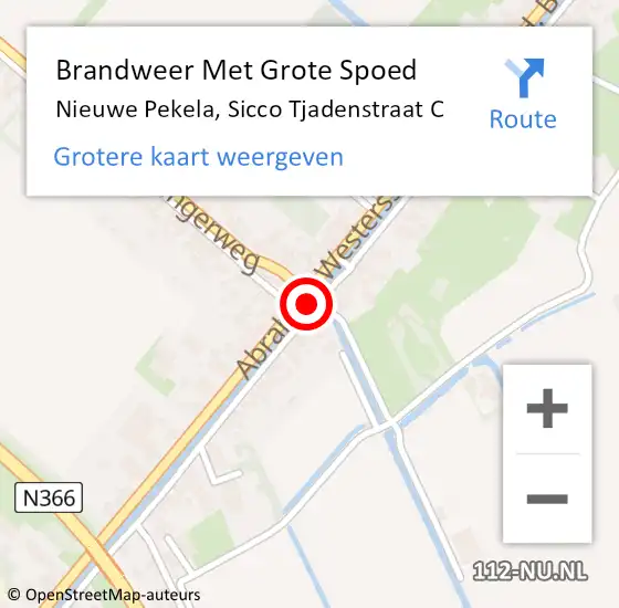 Locatie op kaart van de 112 melding: Brandweer Met Grote Spoed Naar Nieuwe Pekela, Dokter Harm Brouwerstraat D op 31 oktober 2016 13:39