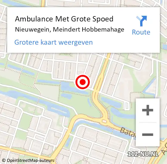 Locatie op kaart van de 112 melding: Ambulance Met Grote Spoed Naar Nieuwegein, Meindert Hobbemahage op 7 november 2016 17:37