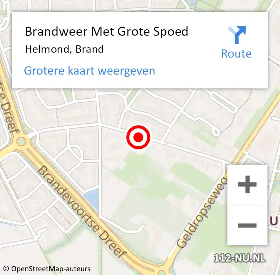 Locatie op kaart van de 112 melding: Brandweer Met Grote Spoed Naar Winkelstraat, Brand op 3 januari 2017 03:23
