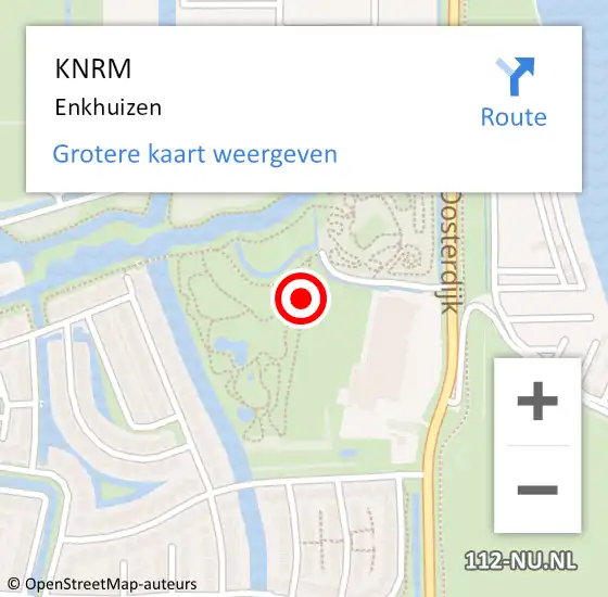 Locatie op kaart van de 112 melding: KNRM Enkhuizen op 19 januari 2017 17:00