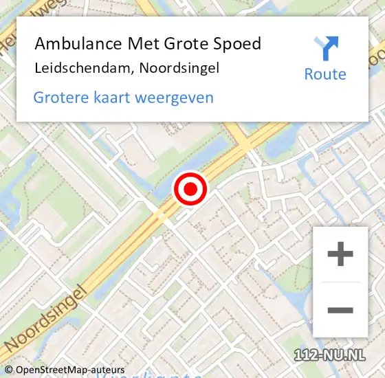 Locatie op kaart van de 112 melding: Ambulance Met Grote Spoed Naar Leidschendam, Noordsingel op 20 januari 2017 11:39