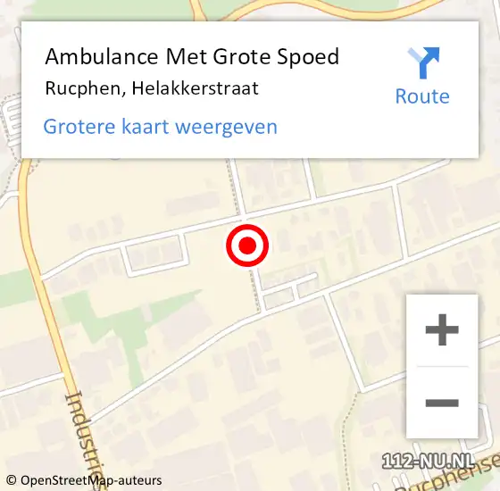Locatie op kaart van de 112 melding: Ambulance Met Grote Spoed Naar Rucphen, Helakkerstraat op 28 januari 2017 14:56