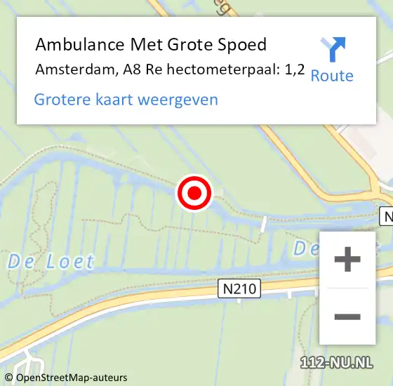 Locatie op kaart van de 112 melding: Ambulance Met Grote Spoed Naar Gouda, Nieuwe Gouwe O.Z. op 19 maart 2017 17:12