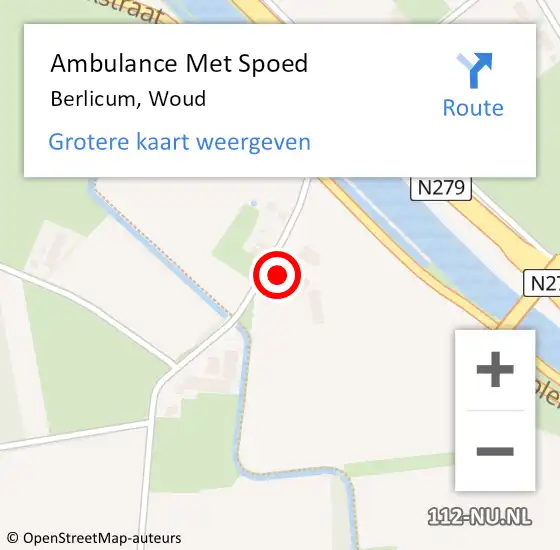 Locatie op kaart van de 112 melding: Ambulance Met Spoed Naar Berlicum, Woud op 20 april 2017 12:04