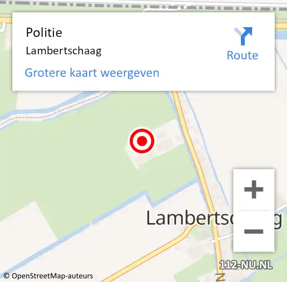 Locatie op kaart van de 112 melding: Politie Lambertschaag op 12 mei 2017 17:25