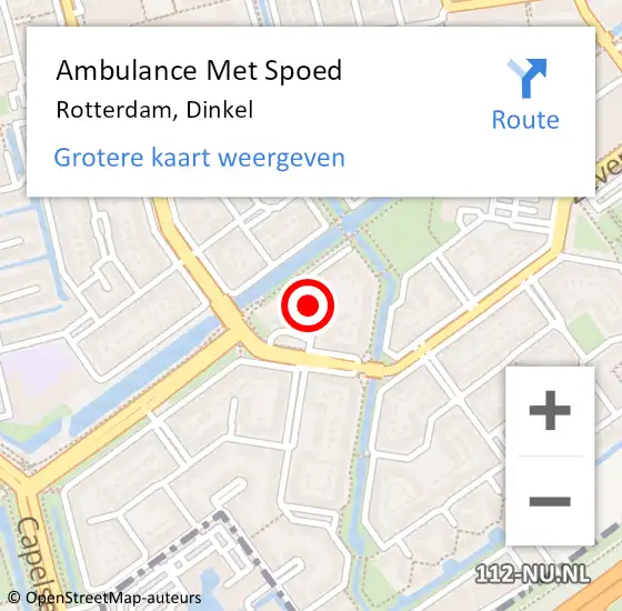 Locatie op kaart van de 112 melding: Ambulance Met Spoed Naar Rotterdam, Dinkel op 23 mei 2017 21:24