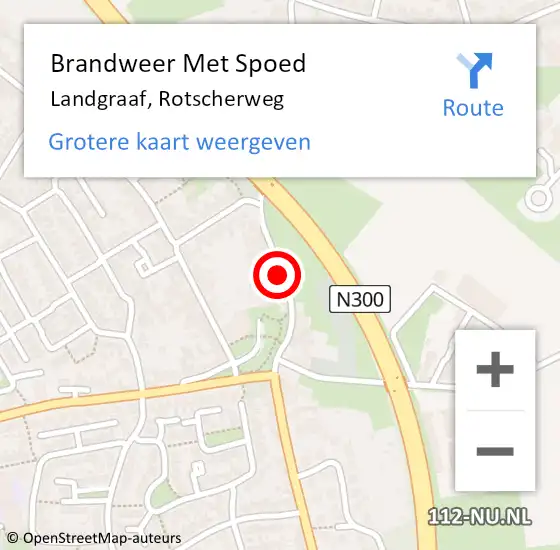 Locatie op kaart van de 112 melding: Brandweer Met Spoed Naar Landgraaf, Rotscherweg op 27 mei 2017 16:26